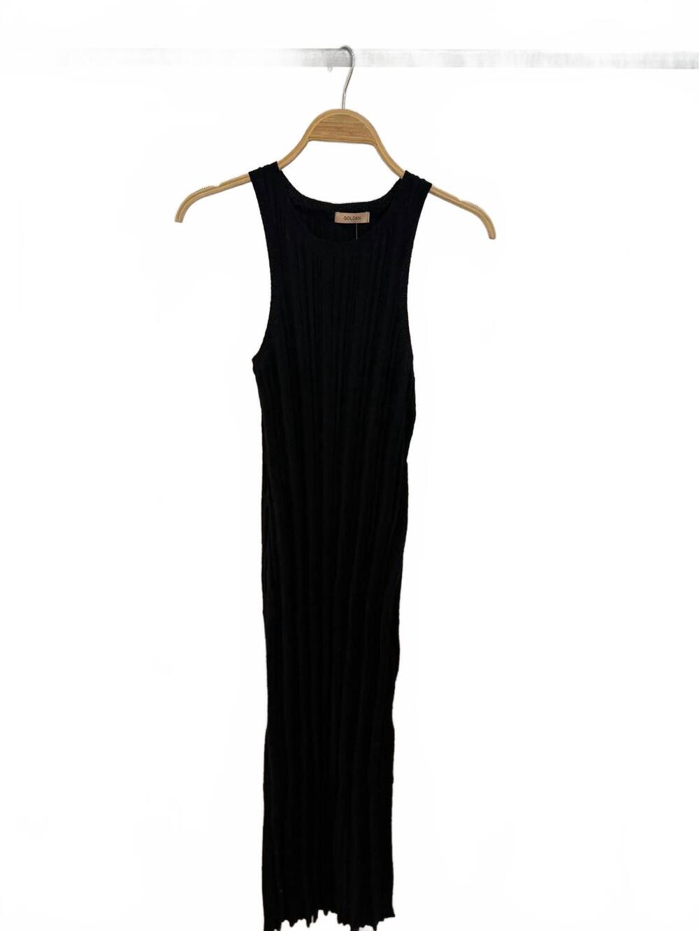 NEW GOLDEN women's kona midi dress in black